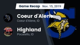 Recap: Coeur d'Alene  vs. Highland  2019