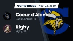 Recap: Coeur d'Alene  vs. Rigby  2019