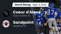 Recap: Coeur d'Alene  vs. Sandpoint  2020