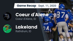 Recap: Coeur d'Alene  vs. Lakeland  2020