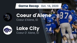 Recap: Coeur d'Alene  vs. Lake City  2020