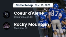 Recap: Coeur d'Alene  vs. Rocky Mountain  2020