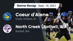 Recap: Coeur d'Alene  vs. North Creek (Bothell, WA) 2021