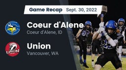 Recap: Coeur d'Alene  vs. Union  2022