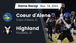 Recap: Coeur d'Alene  vs. Highland  2023