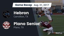 Recap: Hebron  vs. Plano Senior  2017