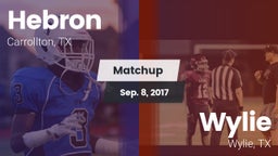 Matchup: Hebron  vs. Wylie  2017