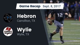 Recap: Hebron  vs. Wylie  2017