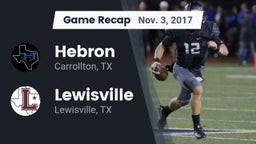 Recap: Hebron  vs. Lewisville  2017