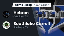 Recap: Hebron  vs. Southlake Carroll  2017