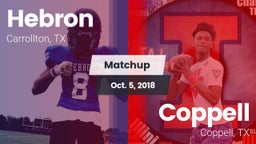 Matchup: Hebron  vs. Coppell  2018