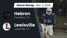 Recap: Hebron  vs. Lewisville  2018