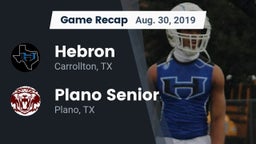 Recap: Hebron  vs. Plano Senior  2019