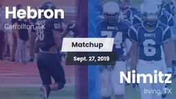 Matchup: Hebron  vs. Nimitz  2019
