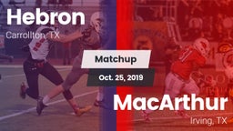 Matchup: Hebron  vs. MacArthur  2019