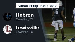 Recap: Hebron  vs. Lewisville  2019