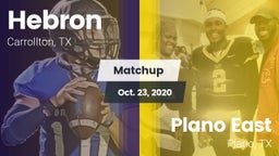 Matchup: Hebron  vs. Plano East  2020
