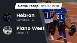 Recap: Hebron  vs. Plano West  2020