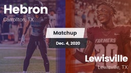 Matchup: Hebron  vs. Lewisville  2020