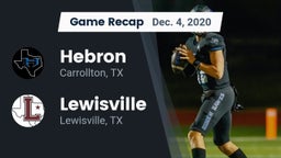 Recap: Hebron  vs. Lewisville  2020