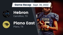Recap: Hebron  vs. Plano East  2022