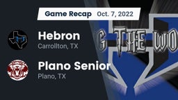 Recap: Hebron  vs. Plano Senior  2022