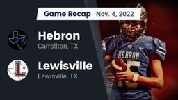 Recap: Hebron  vs. Lewisville  2022