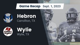 Recap: Hebron  vs. Wylie  2023