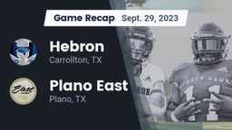 Recap: Hebron  vs. Plano East  2023