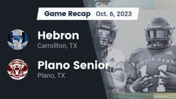Recap: Hebron  vs. Plano Senior  2023