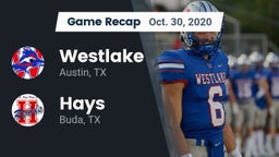 Recap: Westlake  vs. Hays  2020