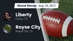 Recap: Liberty  vs. Royse City  2017