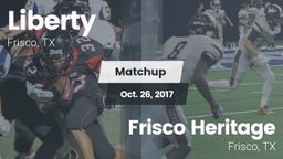 Matchup: Liberty  vs. Frisco Heritage  2017