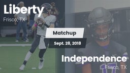 Matchup: Liberty  vs. Independence  2018