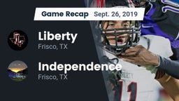 Recap: Liberty  vs. Independence  2019