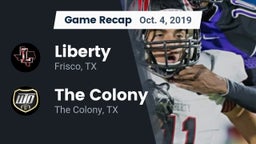 Recap: Liberty  vs. The Colony  2019