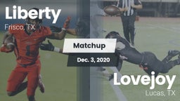 Matchup: Liberty  vs. Lovejoy  2020