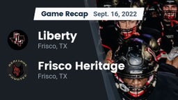 Recap: Liberty  vs. Frisco Heritage  2022