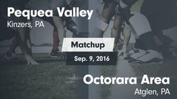 Matchup: Pequea Valley High vs. Octorara Area  2016
