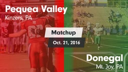 Matchup: Pequea Valley High vs. Donegal  2016
