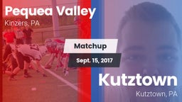 Matchup: Pequea Valley High vs. Kutztown  2017