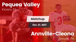 Matchup: Pequea Valley High vs. Annville-Cleona  2017