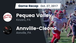 Recap: Pequea Valley  vs. Annville-Cleona  2017