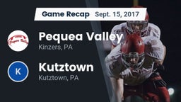 Recap: Pequea Valley  vs. Kutztown  2017