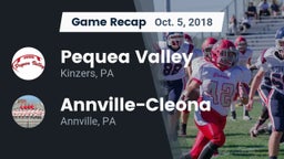 Recap: Pequea Valley  vs. Annville-Cleona  2018