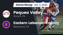 Recap: Pequea Valley  vs. Eastern Lebanon County  2020