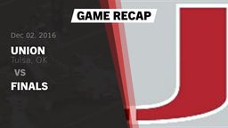 Recap: Union  vs. Finals 2016