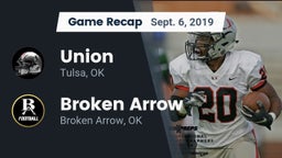 Recap: Union  vs. Broken Arrow  2019