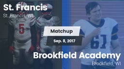 Matchup: St. Francis High vs. Brookfield Academy  2017