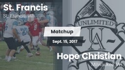 Matchup: St. Francis High vs. Hope Christian  2017